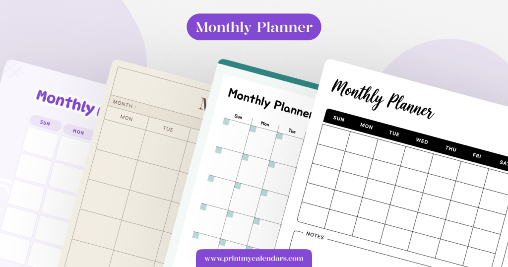 monthly planner