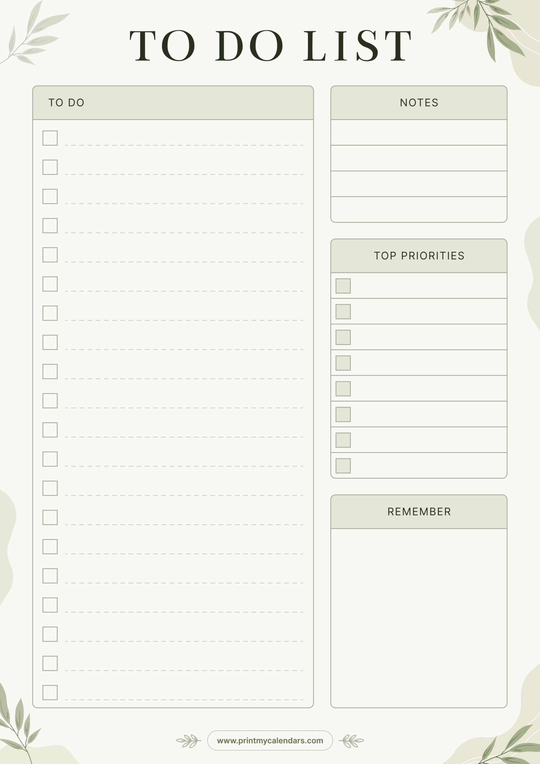 The Botanical To-Do List