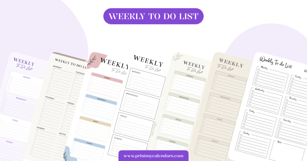 Weekly To Do List featured image